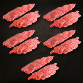 Bavette d'aloyau x10 1,6-1,7kg Bavette d'aloyau x10 1,6-1,7kg