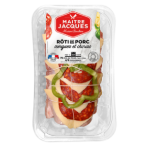 Rôti de porc aux merguez et...