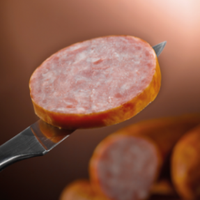 Saucisson à l'ail courbé...