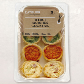 Mini quiches cocktail...