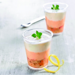 Verrine crevettes au curry...