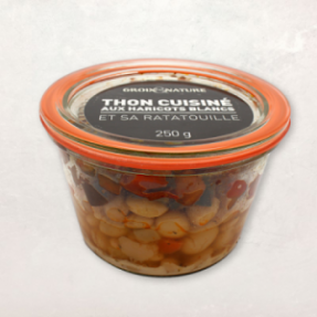 Thon cuisiné aux haricots...