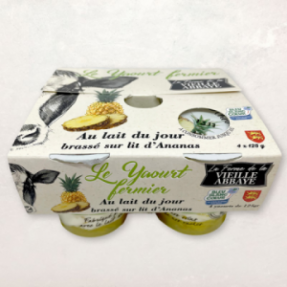 Yaourt fermier brassé sur... Yaourt fermier brassé sur...