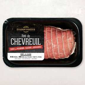 Rôti de chevreuil farci aux... Rôti de chevreuil farci aux...