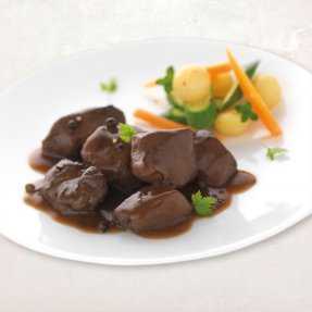 Sauté de chevreuil sauce... Sauté de chevreuil sauce...