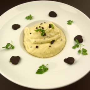 Purée à la truffe d'été...