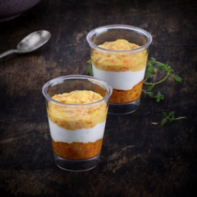 Verrine chèvre carotte...