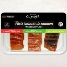 Filets émincés de saumon... Filets émincés de saumon...