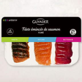 Trio d'émincés de saumon...
