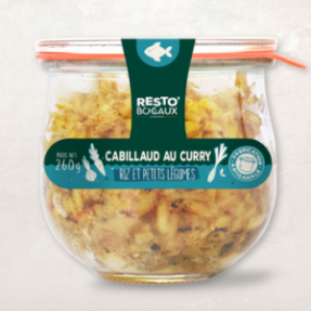 Cabillaud au curry riz et...