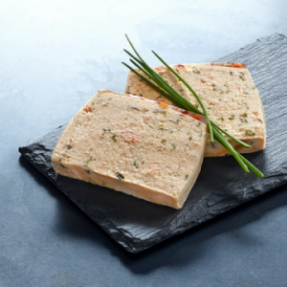 Terrine de saumon et pointe...